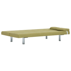 Divano Letto con 2 Cuscini Verde in Poliestere 282188