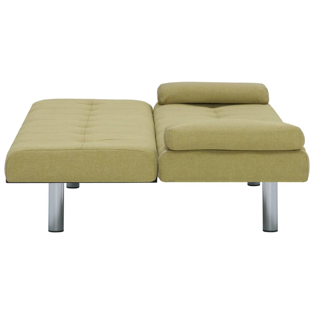 Divano Letto con 2 Cuscini Verde in Poliestere cod mxl 13388