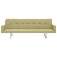 Divano Letto con Braccioli Verde in Poliestere 282222