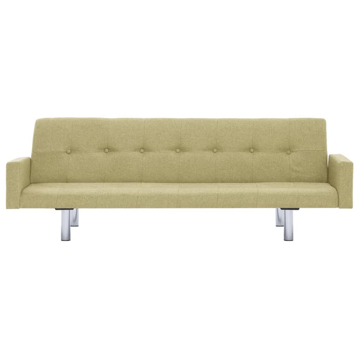 Divano Letto con Braccioli Verde in Poliestere 282222