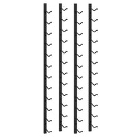 Portavini da Parete per 12 Bottiglie 2 pz Nero in Ferro 282467