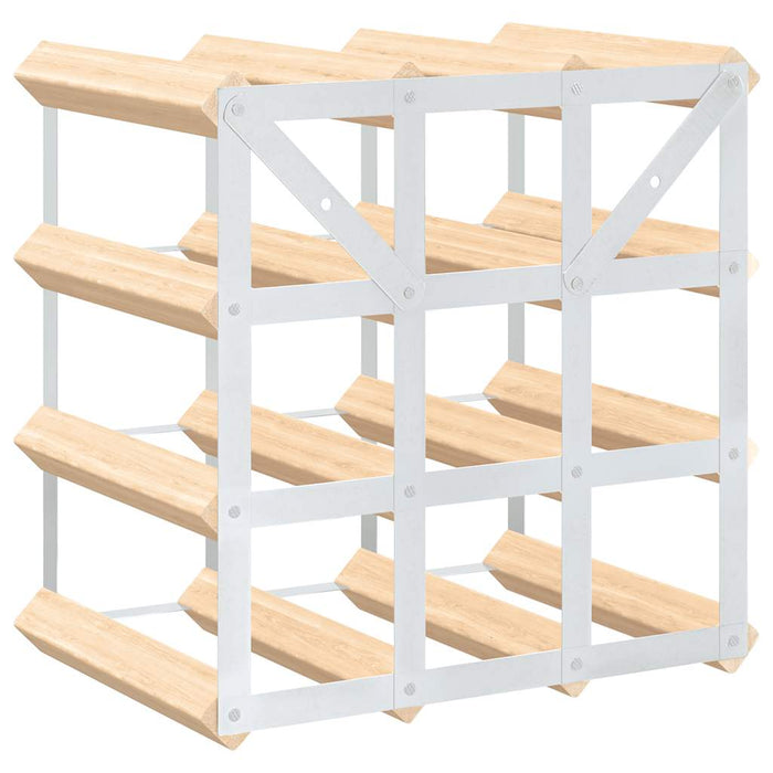 Portavini da 12 Bottiglie in Legno Massello di Pino 282468