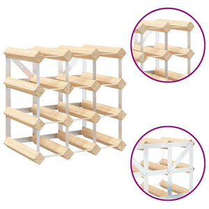 Portavini da 12 Bottiglie in Legno Massello di Pino 282468