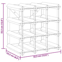 Portavini da 12 Bottiglie in Legno Massello di Pino 282468