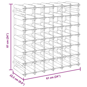 Portavini da 42 Bottiglie in Legno Massello di Pino 282470