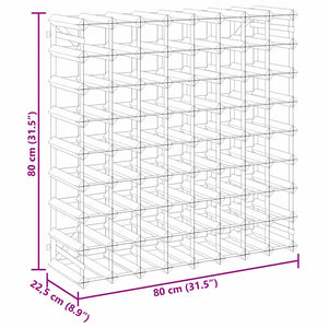 Portavini da 72 Bottiglie in Legno Massello di Pino 282471