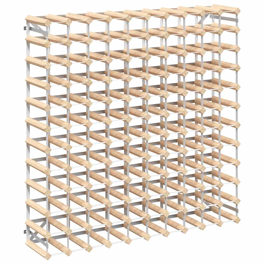 Portavini da 120 Bottiglie in Legno Massello di Pino 282472