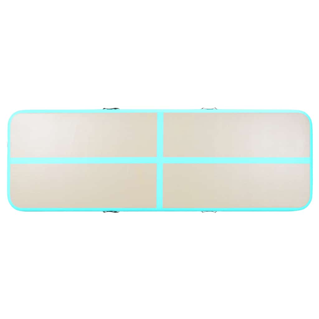 Tappetino Ginnastica Gonfiabile e Pompa 300x100x10 cm PVC Verde  cod mxl 75011