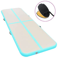 Tappetino Ginnastica Gonfiabile e Pompa 700x100x10 cm PVC Verde cod mxl 62308