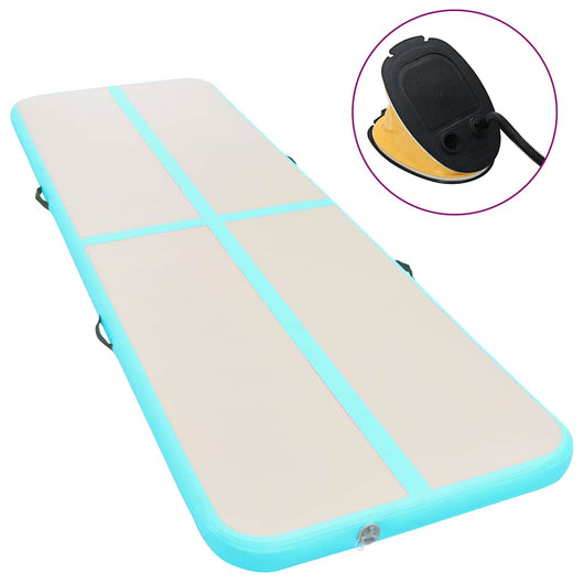 Tappetino Ginnastica Gonfiabile e Pompa 700x100x10 cm PVC Verde cod mxl 62308