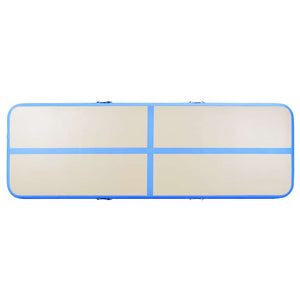 Tappetino Ginnastica Gonfiabile con Pompa 800x100x10 cm PVC Blu cod mxl 71351