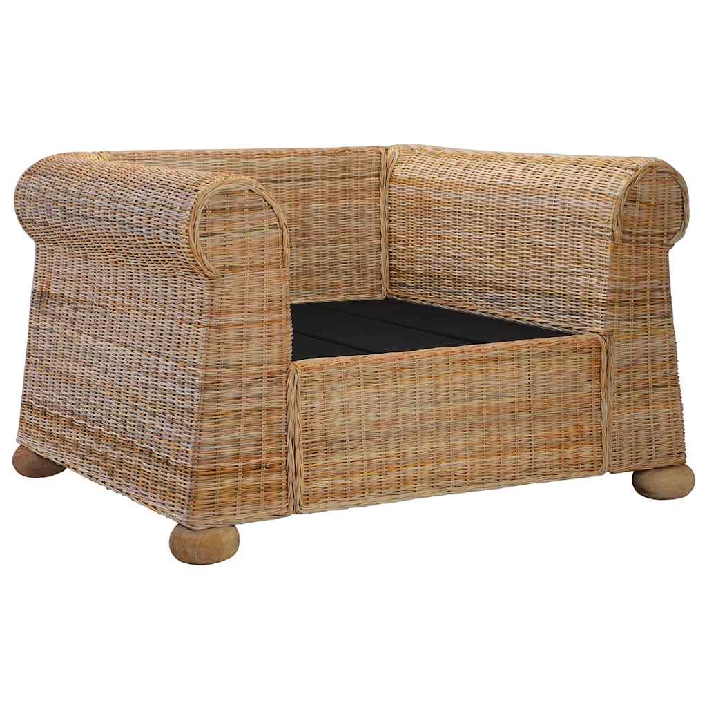 Poltrona con Cuscini in Rattan Naturale cod mxl 57978