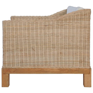 Poltrona con Cuscini in Rattan Naturale cod mxl 6268