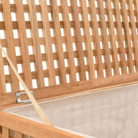 Cesto per Biancheria 77,5x37,5x46,5 cm in Legno Massello di Noce cod mxl 53371