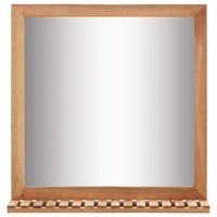 Specchio da Bagno 60x12x62 cm in Legno Massello di Noce 247605