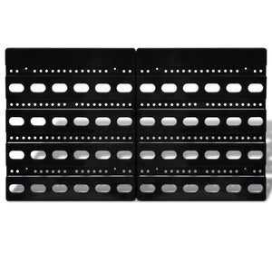 Contenitore Plastica per Garage da Parete Set 30 pz Blu e Rosso 140761