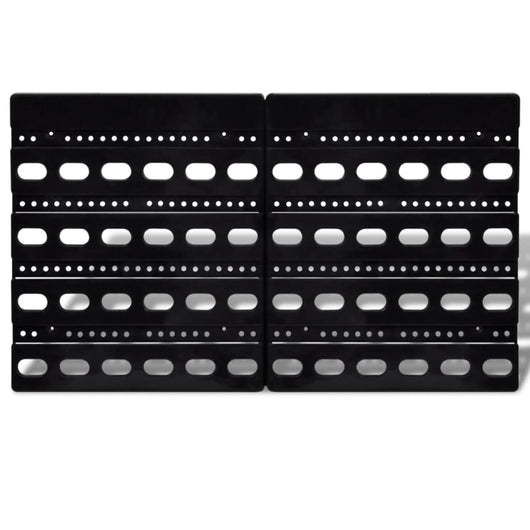 Contenitore Plastica per Garage da Parete Set 30 pz Blu e Rosso 140761