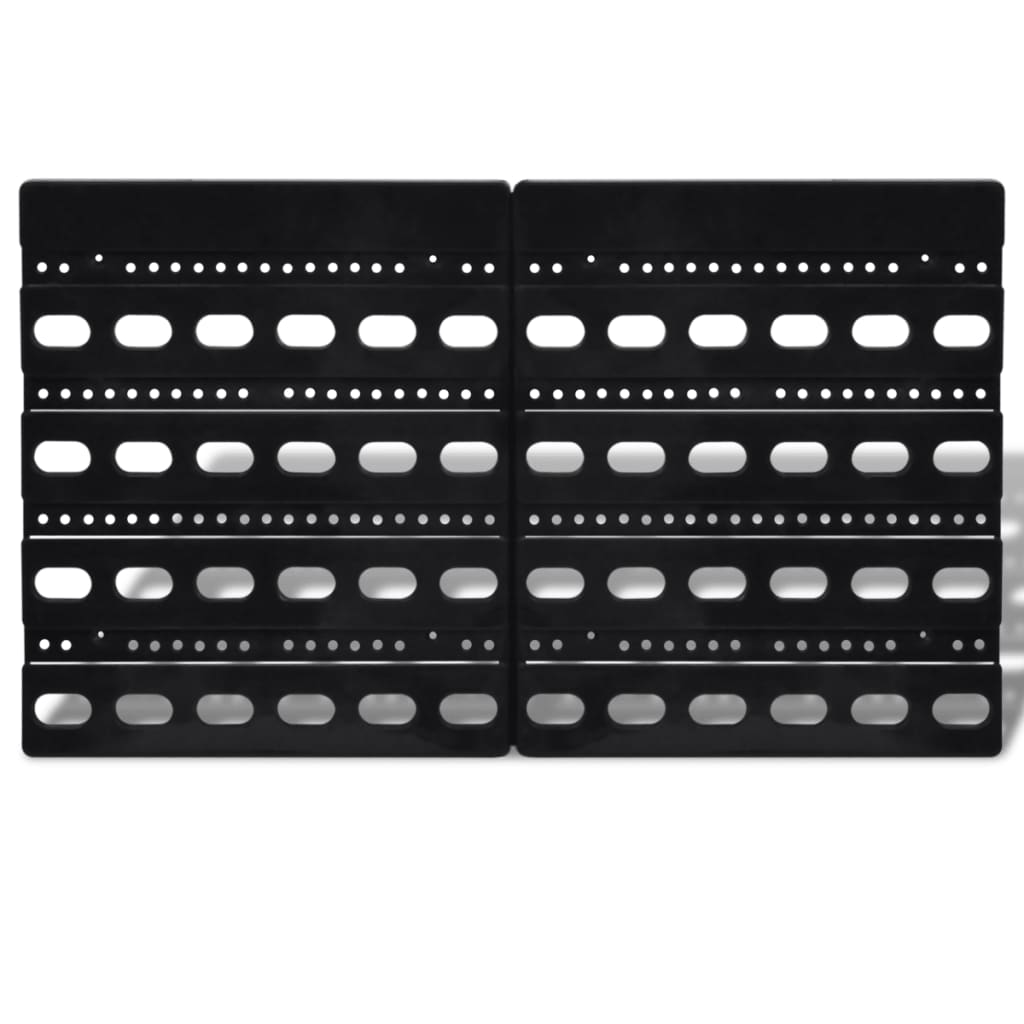 Set cestini portaoggetti da parete Plastica 30pz blu e rosso 02_0003840