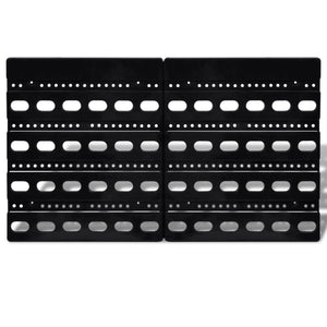 Set cestini portaoggetti da parete Plastica 30pz blu e rosso 02_0003840