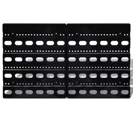 Set cestini portaoggetti da parete Plastica 30pz blu e rosso 02_0003840