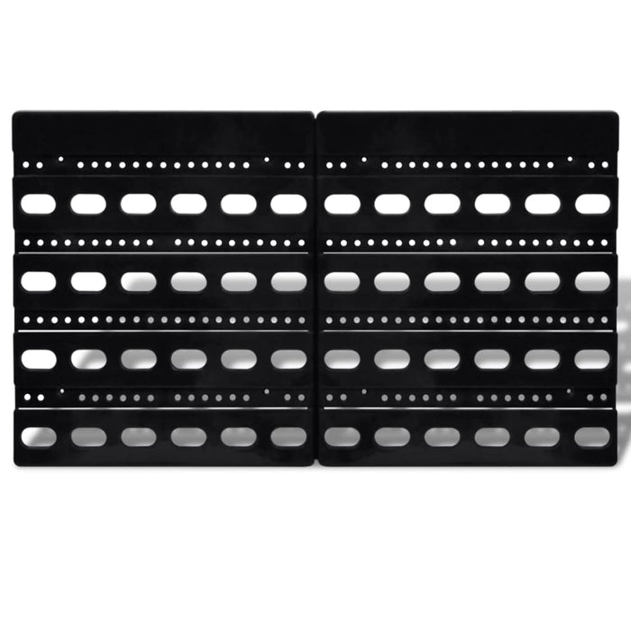 Set cestini portaoggetti da parete Plastica 30pz blu e rosso 02_0003840