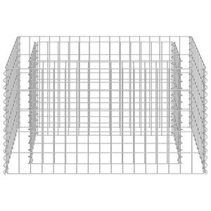 Gabbione Letto Rialzato in Acciaio Zincato 90x50x50 cm cod mxl 49060