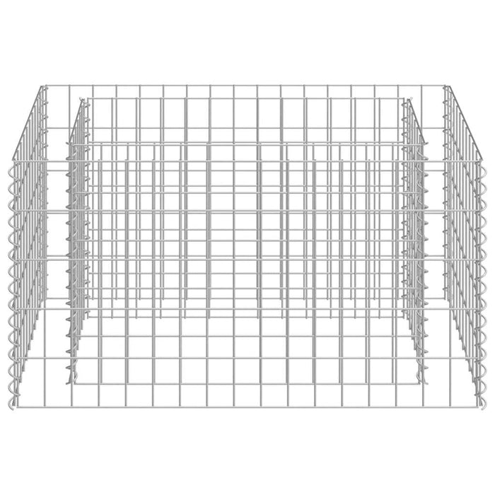 Gabbione Letto Rialzato in Acciaio Zincato 90x50x50 cm cod mxl 49060