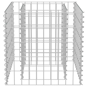 Gabbione Letto Rialzato in Acciaio Zincato 50x50x50 cm 143570