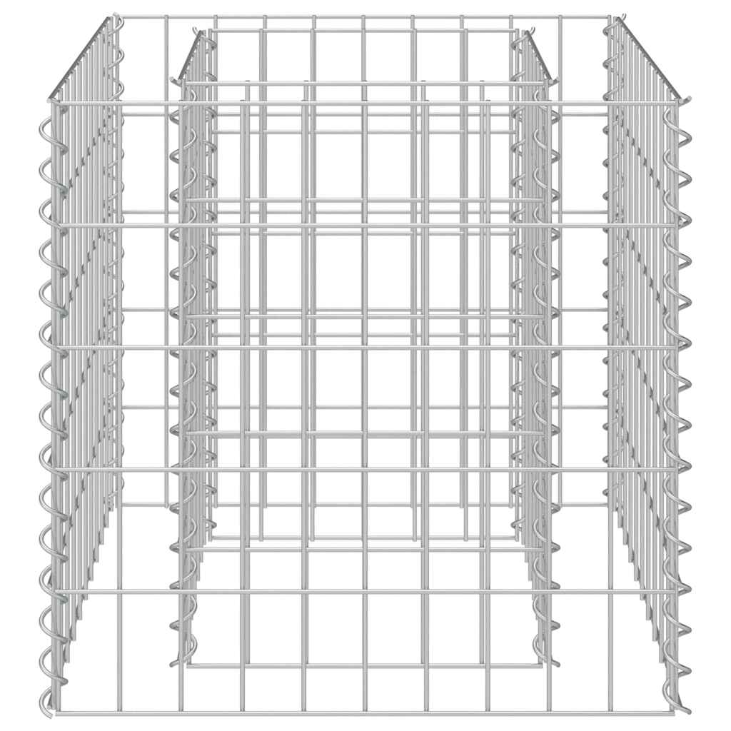 Gabbione Letto Rialzato in Acciaio Zincato 50x50x50 cm cod mxl 67390