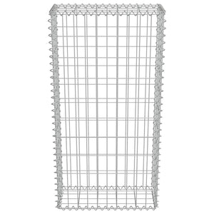 Gabbione con Copertura in Acciaio Zincato 50x20x100 cm 143576