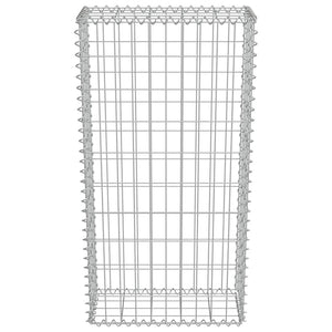 Gabbione con Copertura in Acciaio Zincato 50x20x100 cm