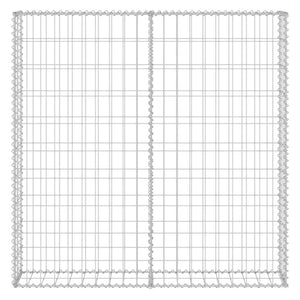 Gabbione in Acciaio Zincato Coperto 80x20x100 cm