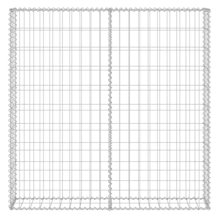 Gabbione in Acciaio Zincato Coperto 80x20x100 cm