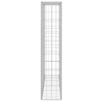 Gabbione in Acciaio Zincato Coperto 80x20x100 cm