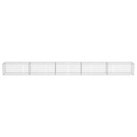 Gabbione con Copertura in Acciaio Zincato 600x50x50 cm