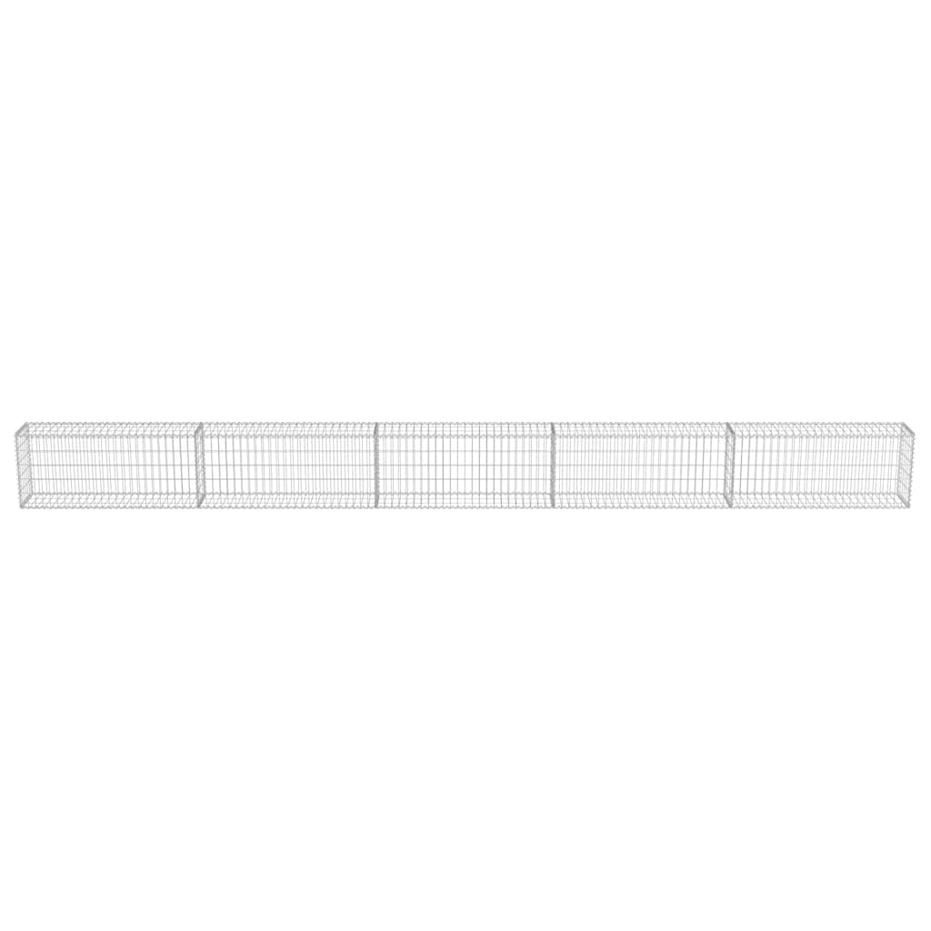 Gabbione con Copertura in Acciaio Zincato 600x30x50 cm cod mxl 13764