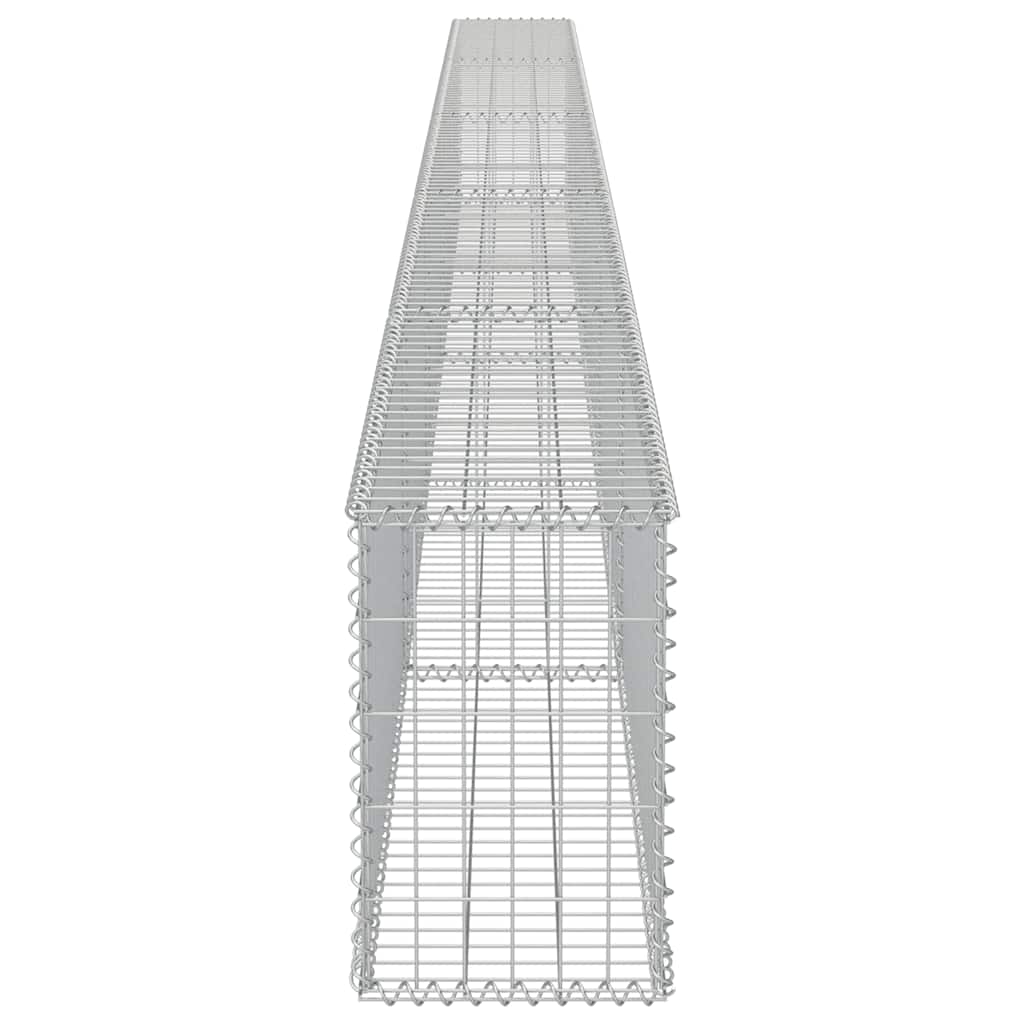 Gabbione con Copertura in Acciaio Zincato 600x30x50 cm cod mxl 13764