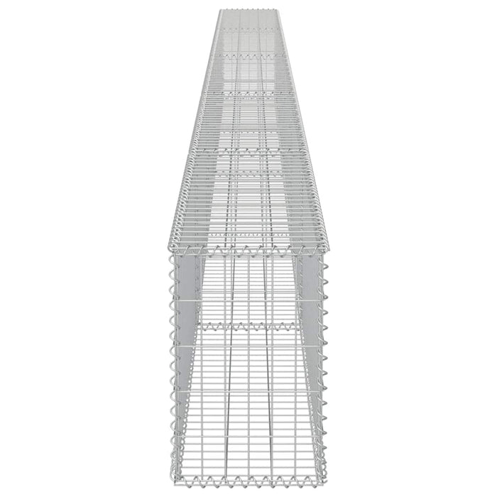 Gabbione con Copertura in Acciaio Zincato 600x30x50 cm cod mxl 13764