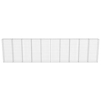 Gabbione con Copertura in Acciaio Zincato 600x30x150 cm