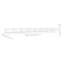 Gabbione in Acciaio Zincato con Copertura 900 x 50 x 50 cm 143587