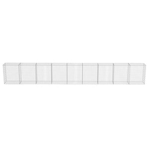 Gabbione in Acciaio Zincato Coperto 900 x 50 x 100 cm 143588