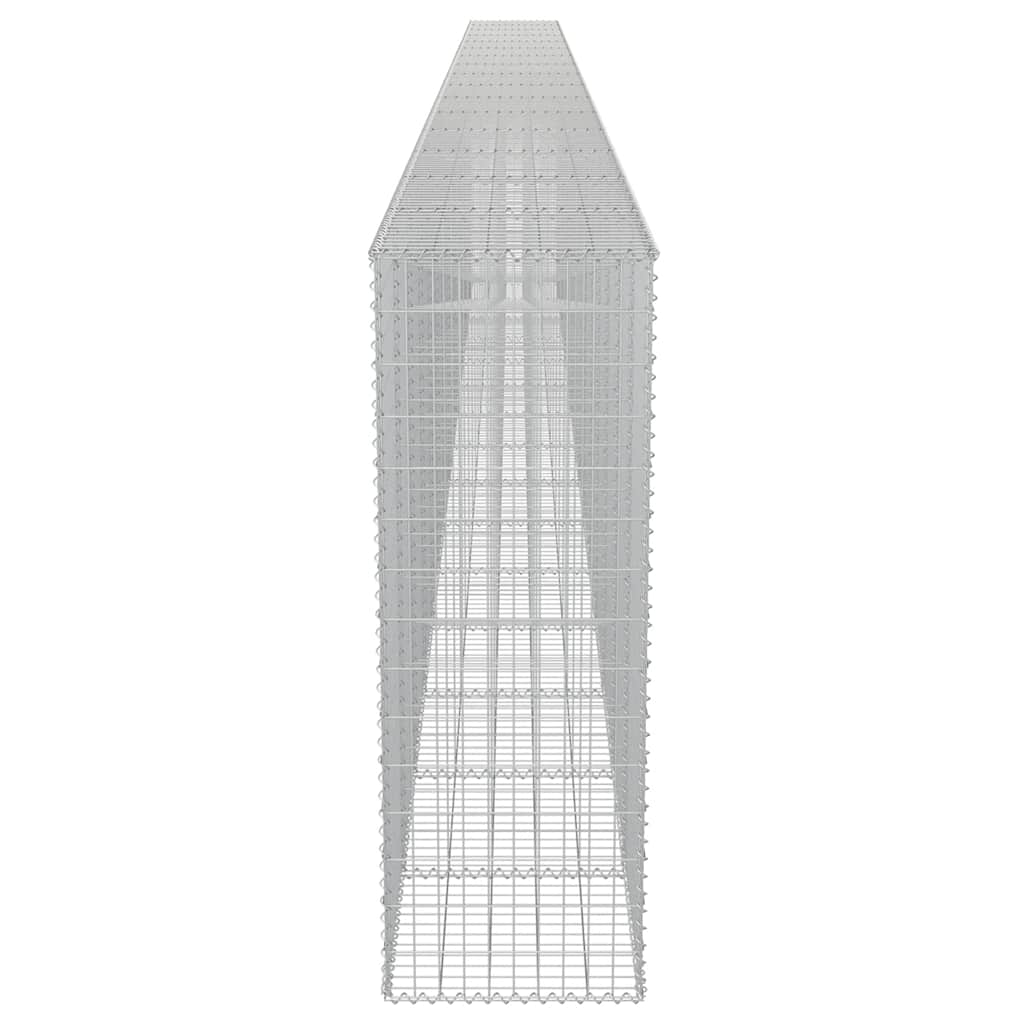 Gabbione in Acciaio Zincato Coperto 900 x 50 x 150 cm 143589