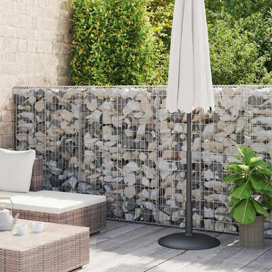 Gabbione in Acciaio Zincato Coperto 900 x 50 x 150 cm 143589