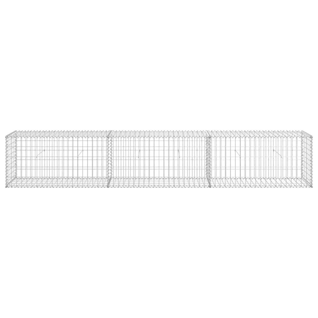 Gabbione con Copertura in Acciaio Zincato 300x50x50 cm cod mxl 13141