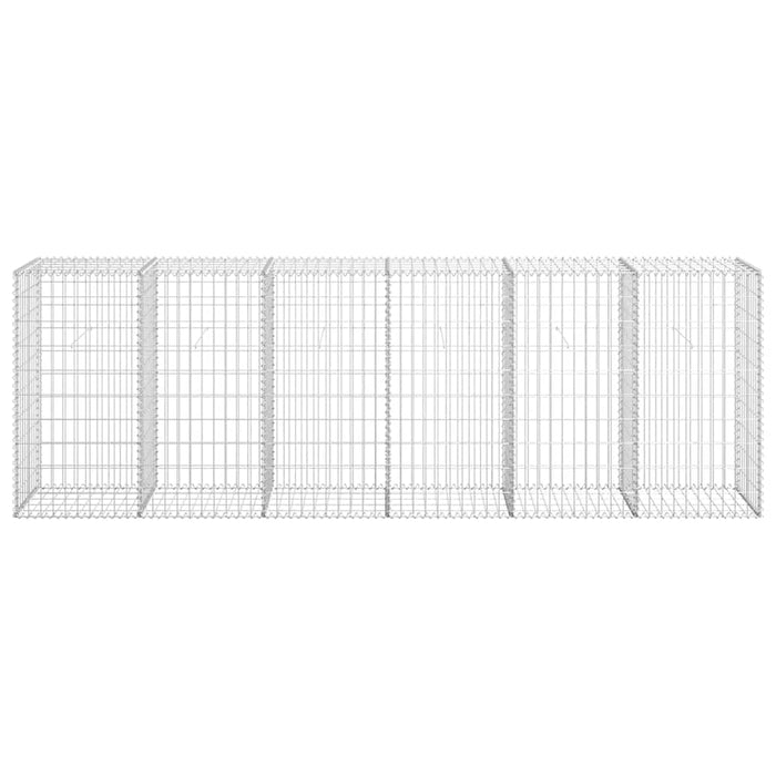 Gabbione con Copertura in Acciaio Zincato 300x50x100 cm