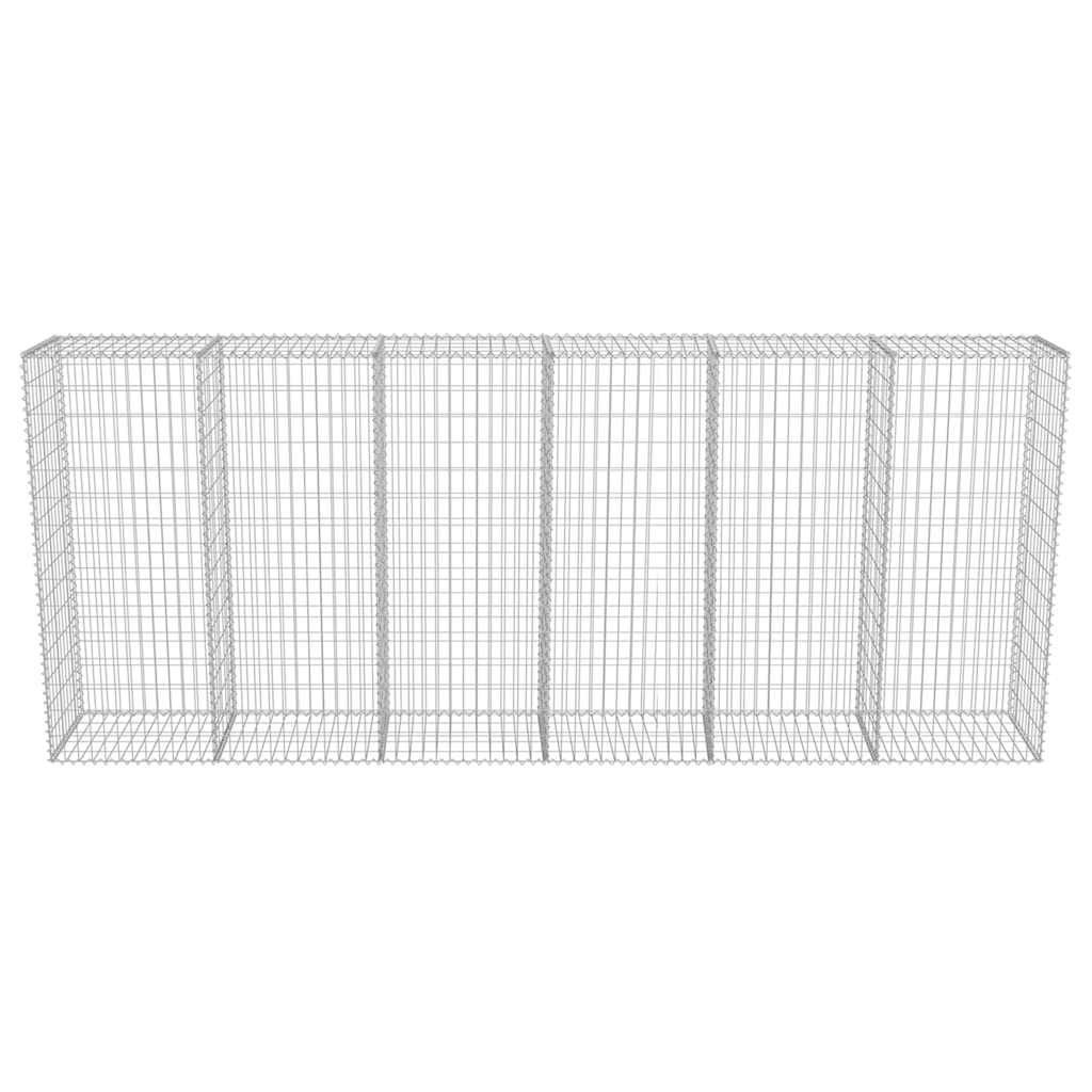 Gabbione con Copertura in Acciaio Zincato 300x50x150 cm cod mxl 12965