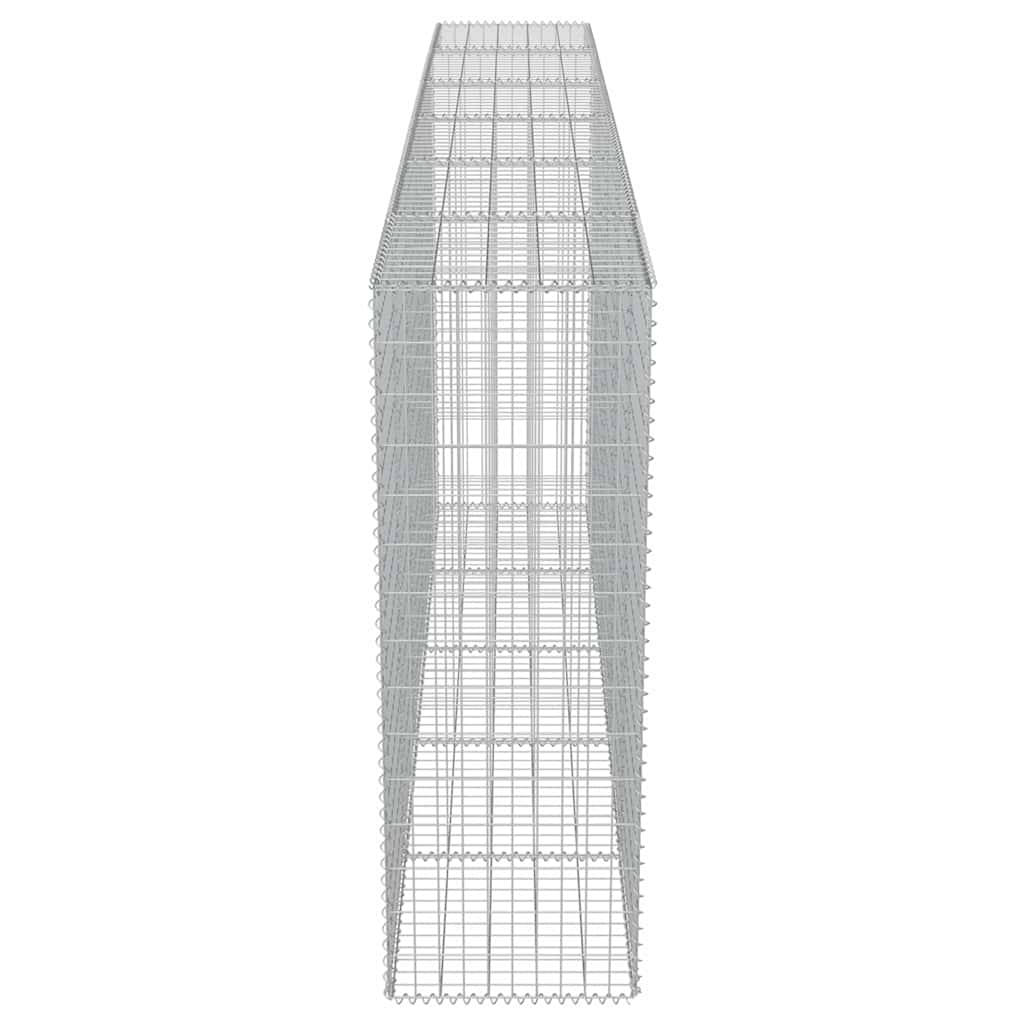 Gabbione con Copertura in Acciaio Zincato 300x50x150 cm cod mxl 12965