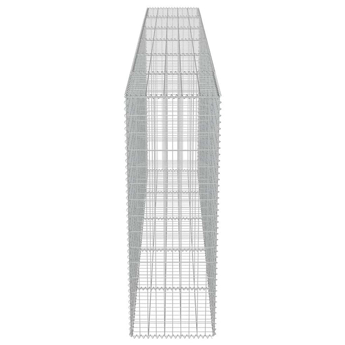 Gabbione con Copertura in Acciaio Zincato 300x50x150 cm cod mxl 12965