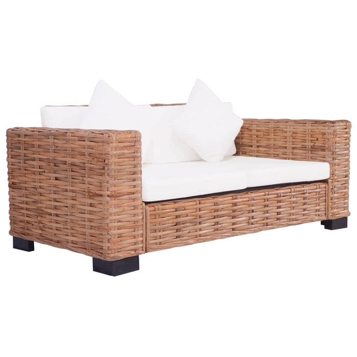 Divano da Giardino a 2 Posti in Rattan Naturalecod mxl 119241
