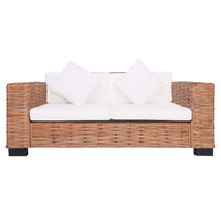 Divano da Giardino a 2 Posti in Rattan Naturalecod mxl 119241